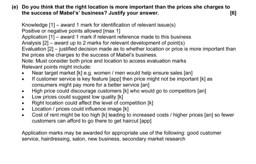 ECR Paper 1 Business Studies 0450